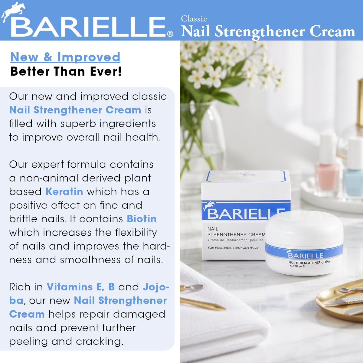 Barielle Nail Strengthener Cream 1 oz.