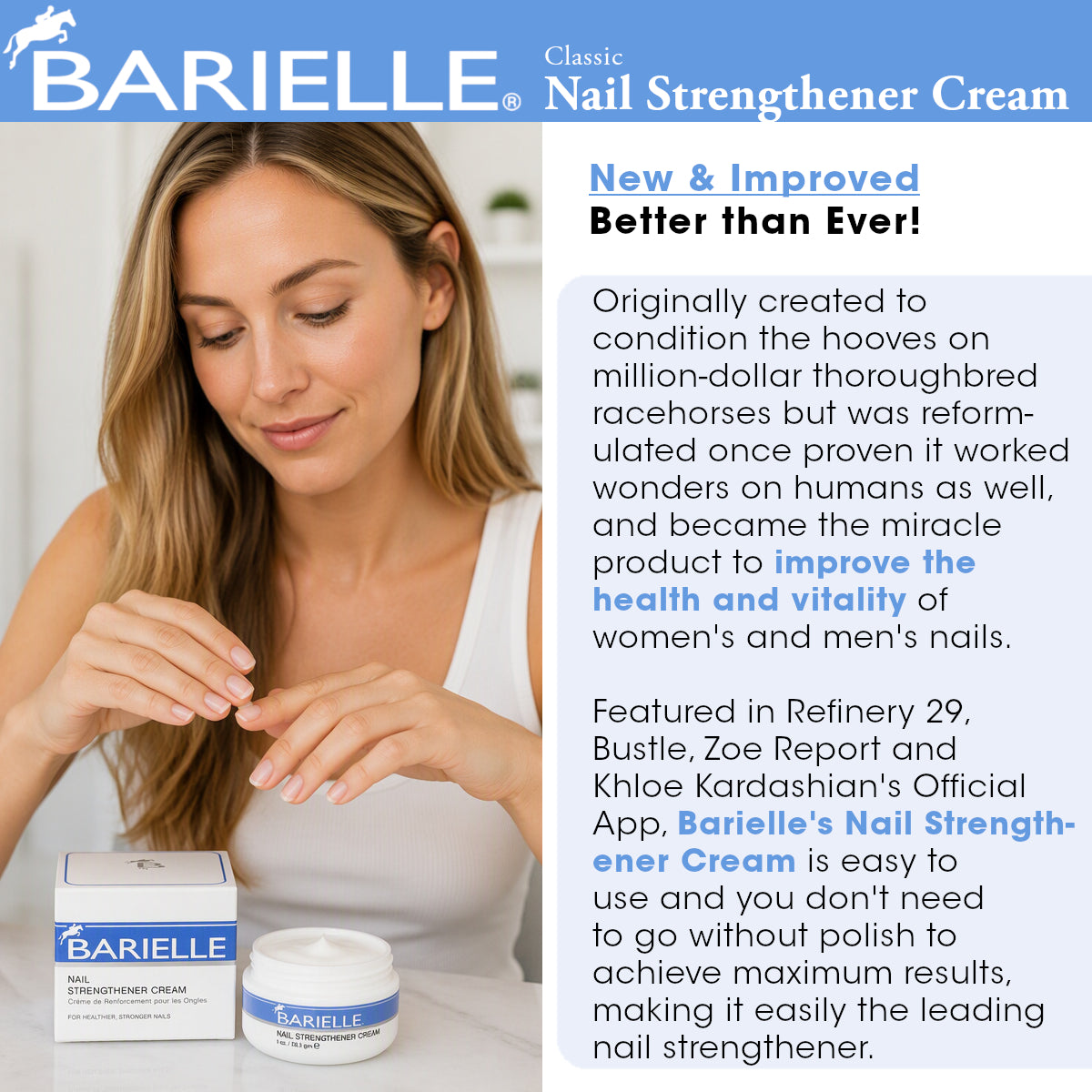Barielle Nail Strengthener Cream 1 oz.