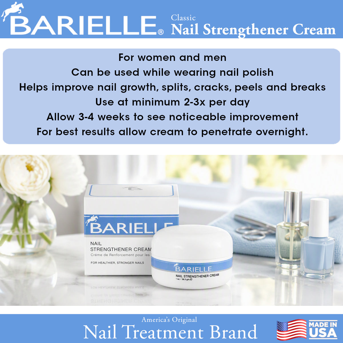 Barielle Nail Strengthener Cream 1 oz.