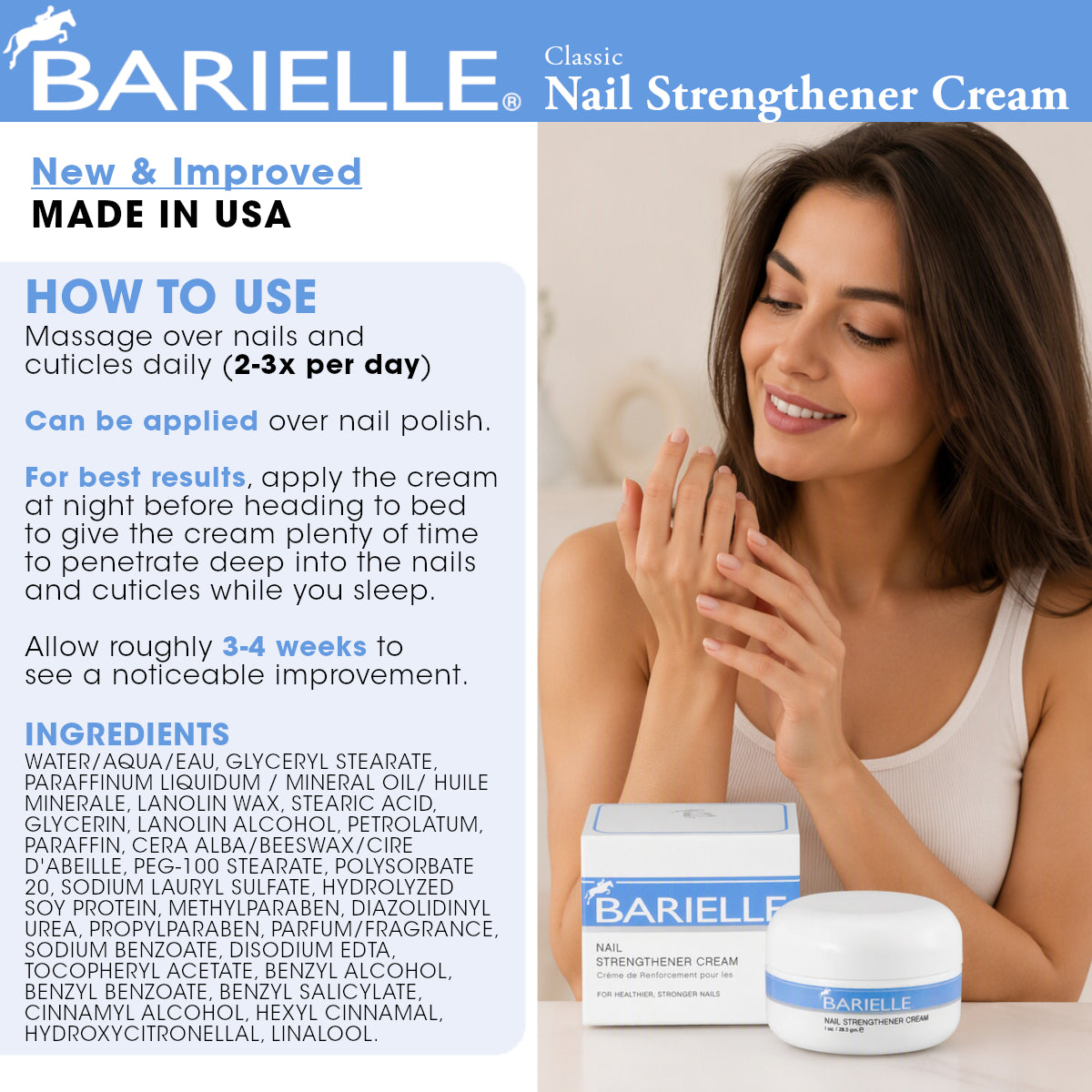 Barielle Nail Strengthener Cream 1 oz.