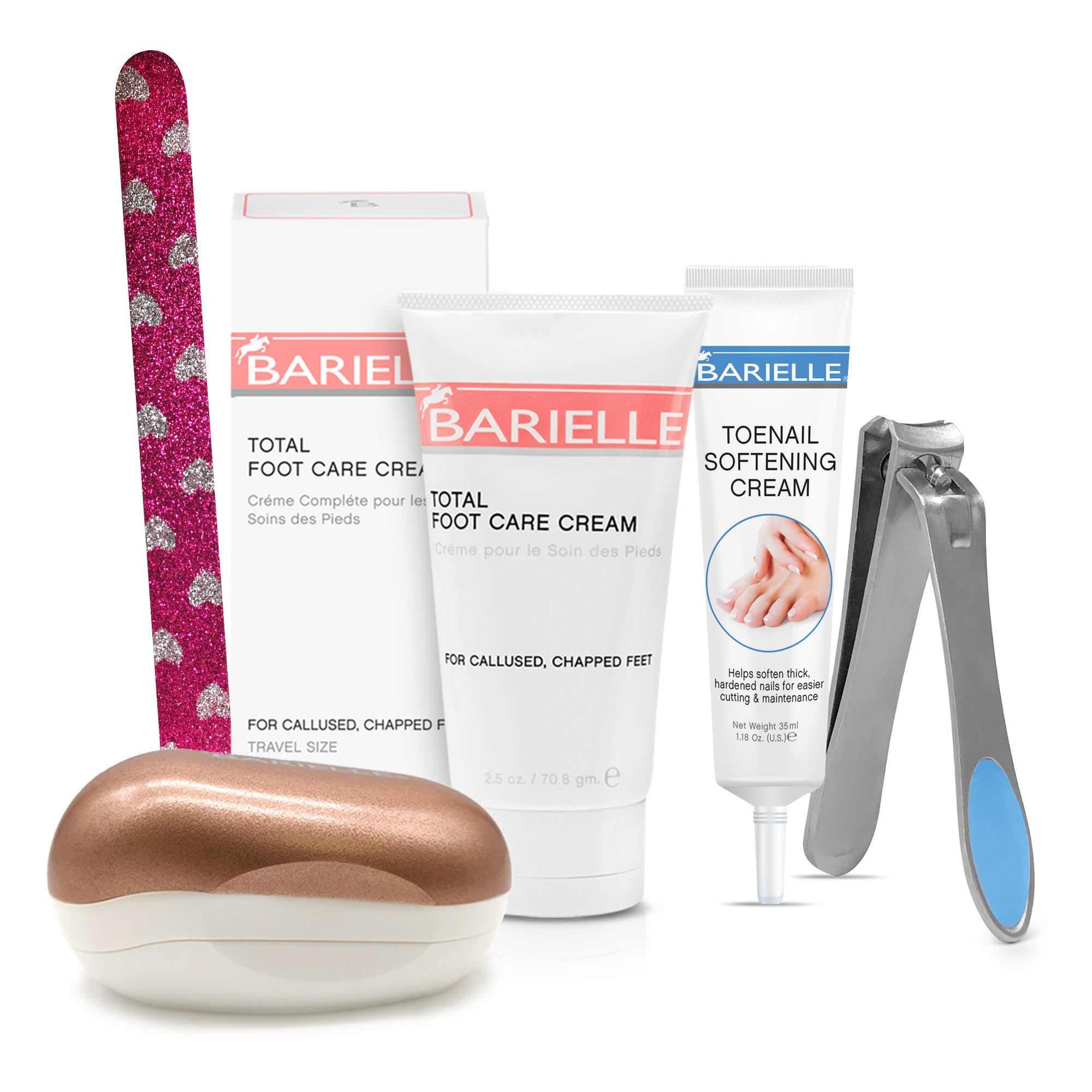 Barielle Sandal Season Kit 4-PC Set with Glitter Nail File