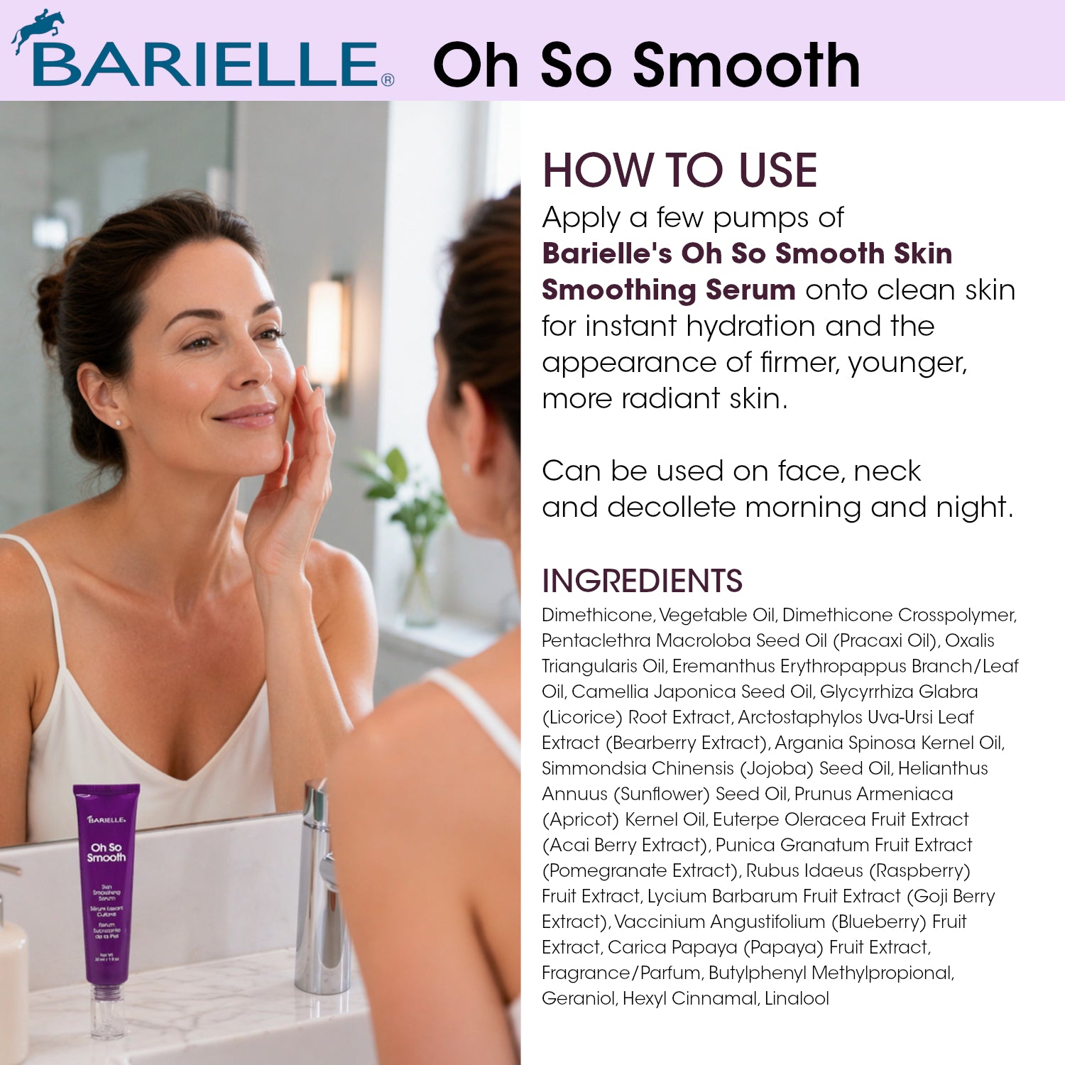 Oh So Smooth Skin Smoothing Anti-Aging Face Serum 1 oz. *New Improved Formula*