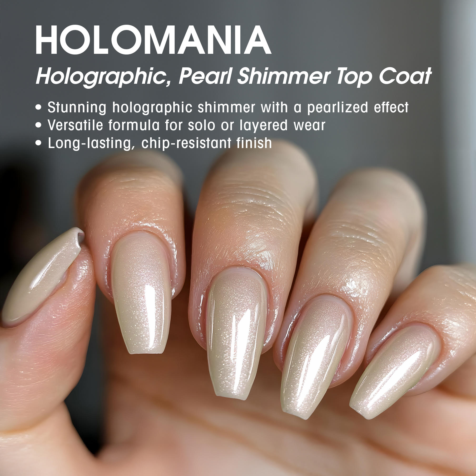 Barielle HoloMania Top Coat - Holographic Pearl Shimmer | Barielle
