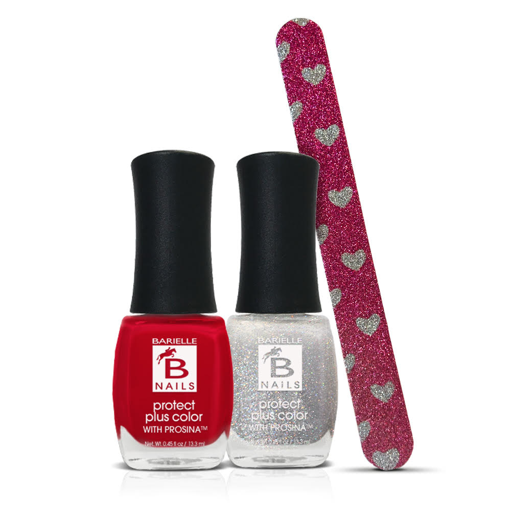 Barielle Valentines Day Kit 2-PC Set with Glitter Nail File