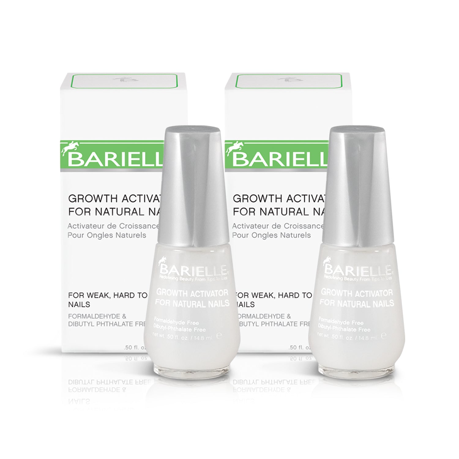 Barielle Growth Activator for Strong Harder Natural Nails .5 oz. (2-PACK)