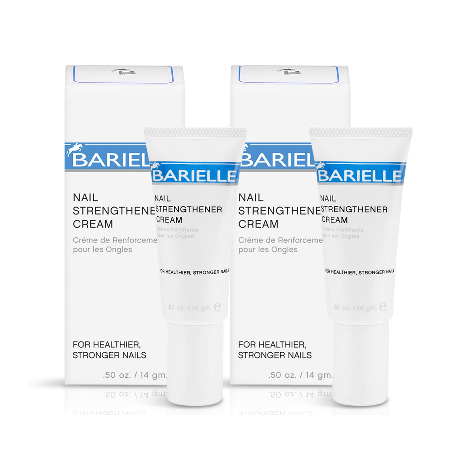 Barielle Nail Strengthener Cream .5 oz. (Pack of 2) with snowflake bag