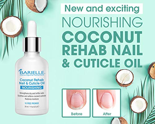 Barielle Coconut Rehab Nail and Cuticle Oil 1oz AND Barielle Cuticle Remover 4 oz. 2-PC Combo