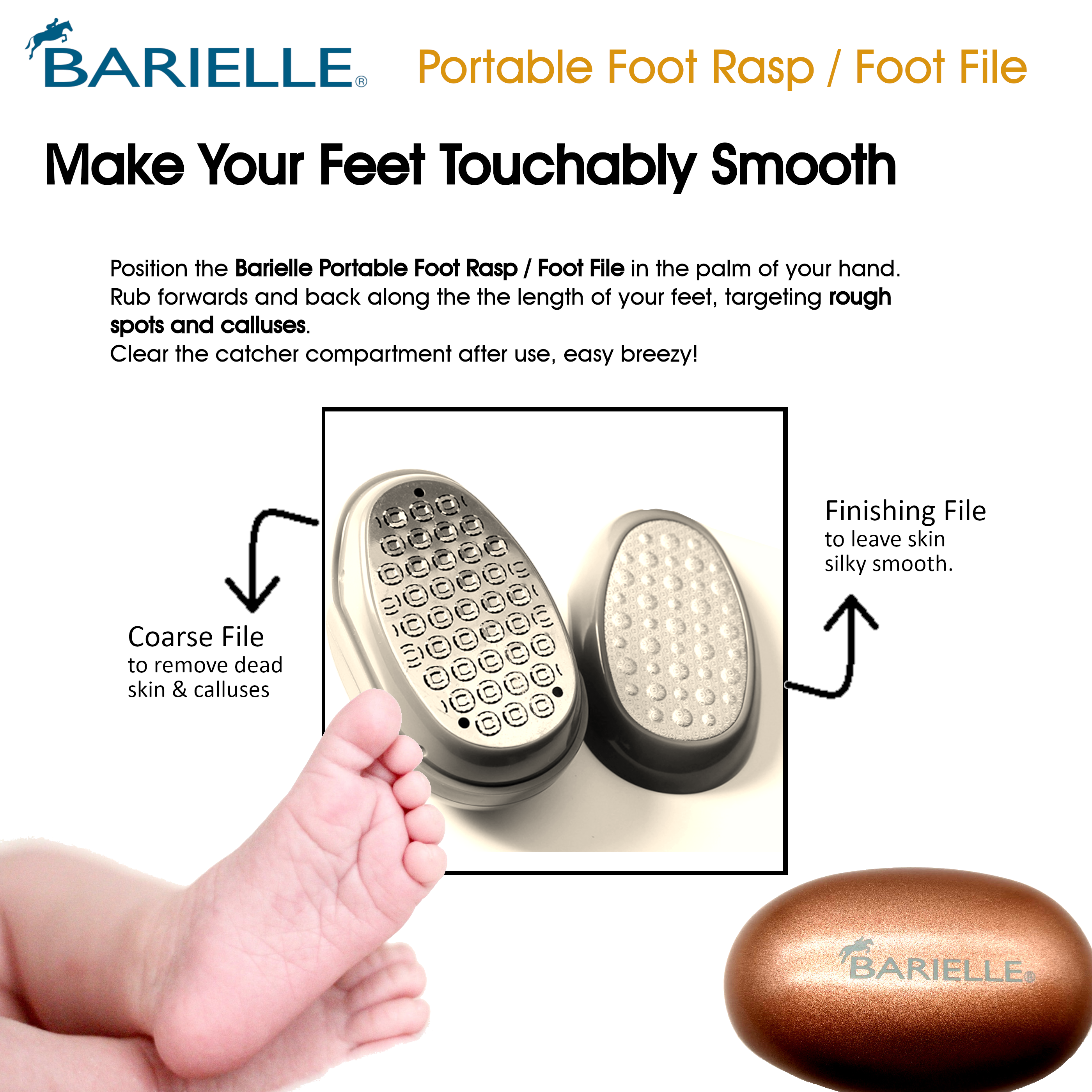 Barielle Tips to Toes Collection: 4-PC Foot Care & Nail Care Collection