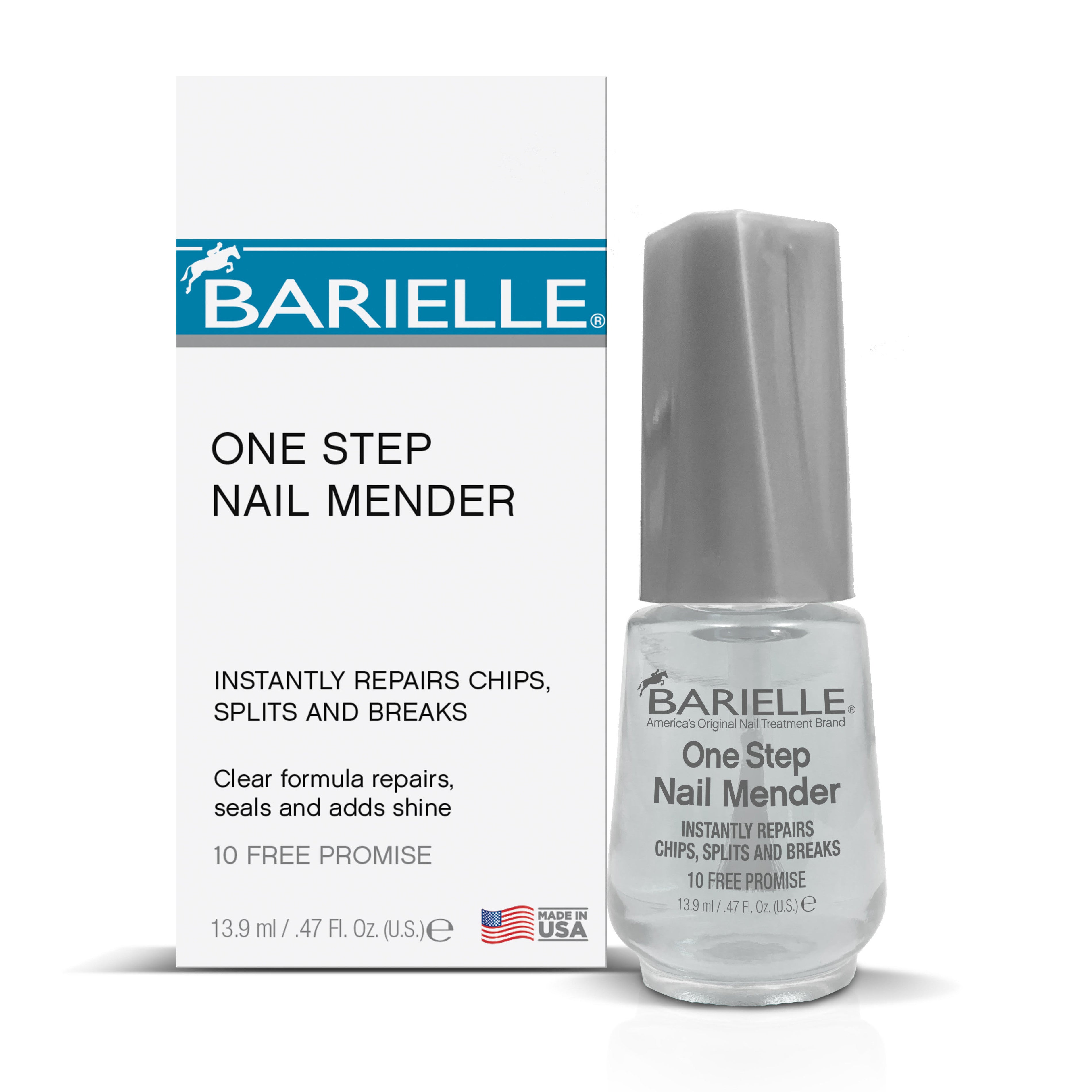 Barielle One Step Nail Mender with Barielle Nail Strengthener 1oz - 2-PC Nail Repair & Treatment Set