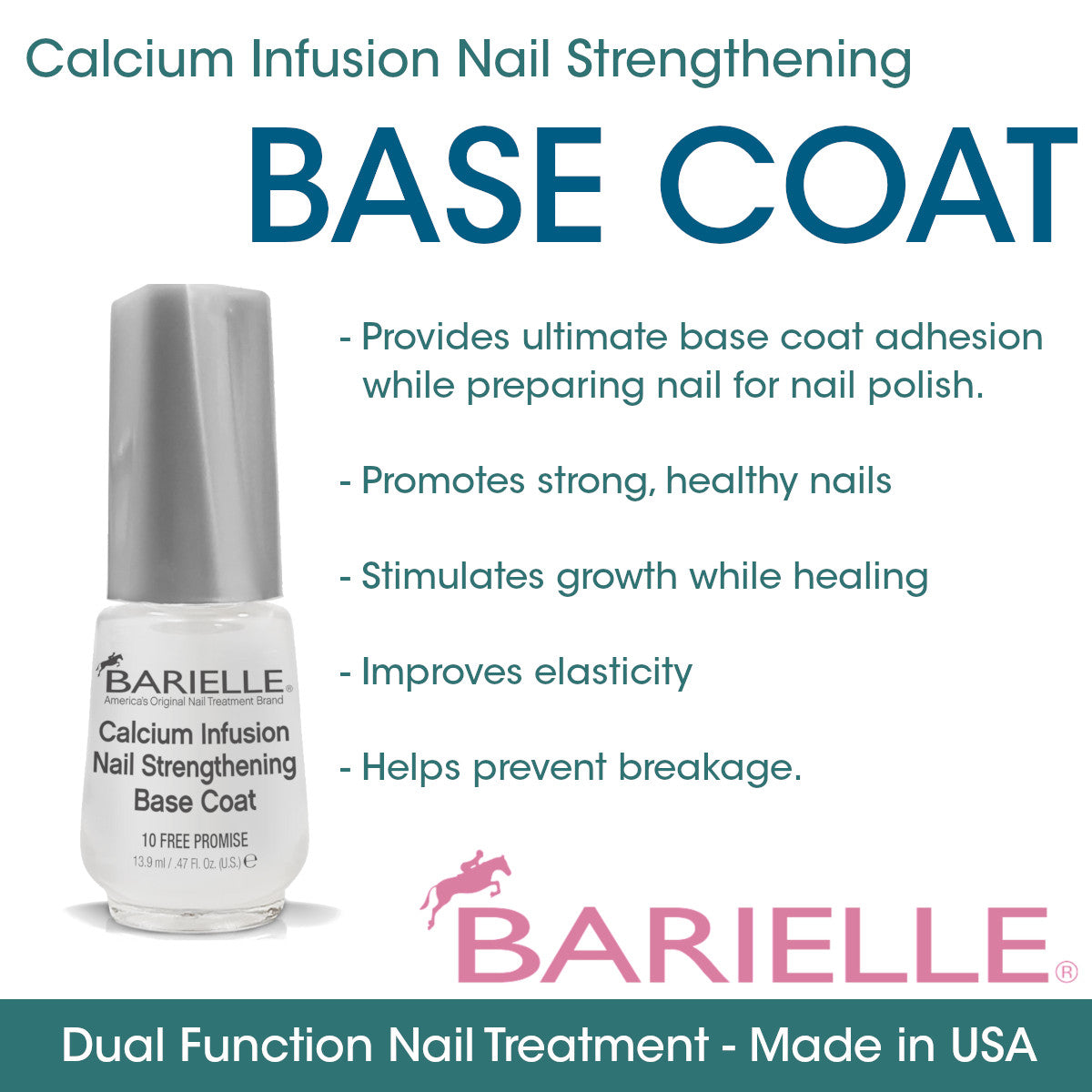 Barielle Calcium Infusion Nail Strengthening Base Coat .47 oz.