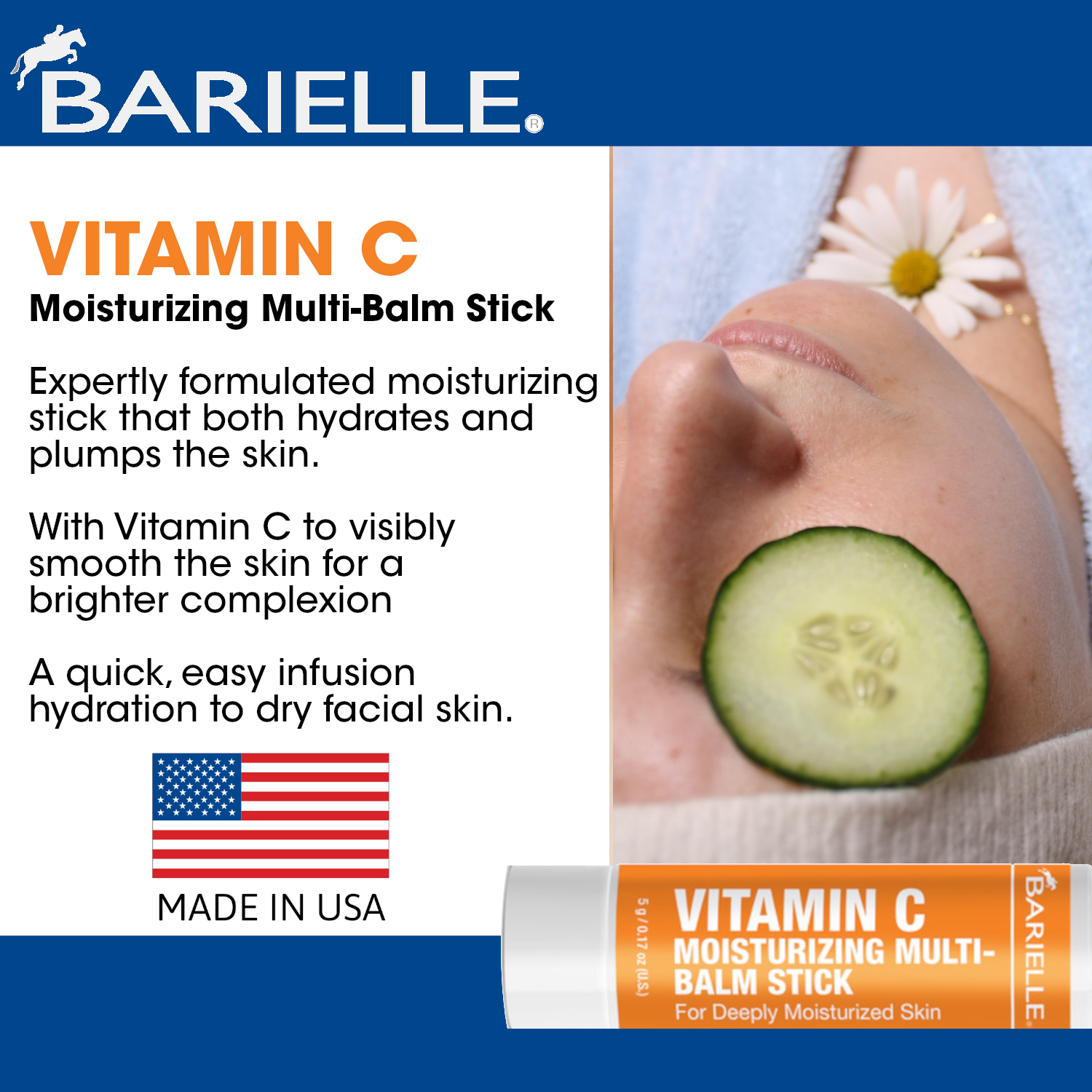 Barielle Vitamin C Moisturizing Balm Stick for Deeply Moisturized Skin